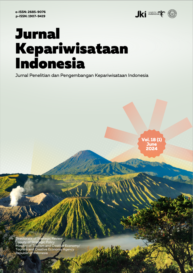 Jurnal Kepariwisataan Indonesia, Vol. 18 (1) Juni 2024
